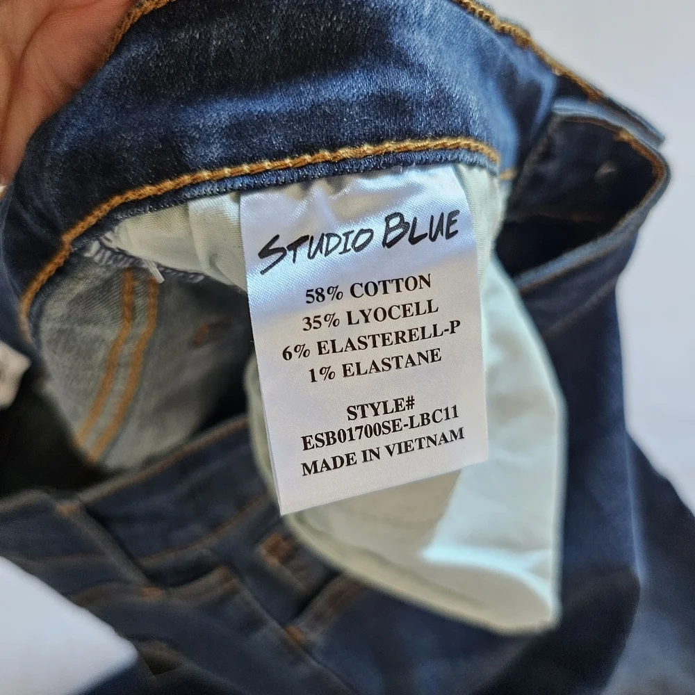NWT Studio Blue Imogen Stretchy Denim High-rise Western Bootcut Jeans Size 33 - Picture 6 of 6